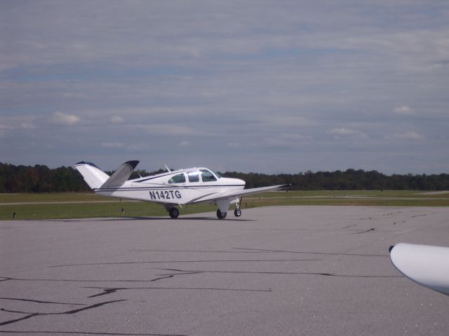 Beechcraft 35 Bonanza (N142TG) - Parking at CCO