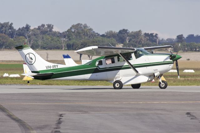 Cessna 206 Stationair (VH-IRY) - Beasts Company Pty Ltd (VH-IRY) Cessna U206F Stationair taxiing at Wagga Wagga Airport.