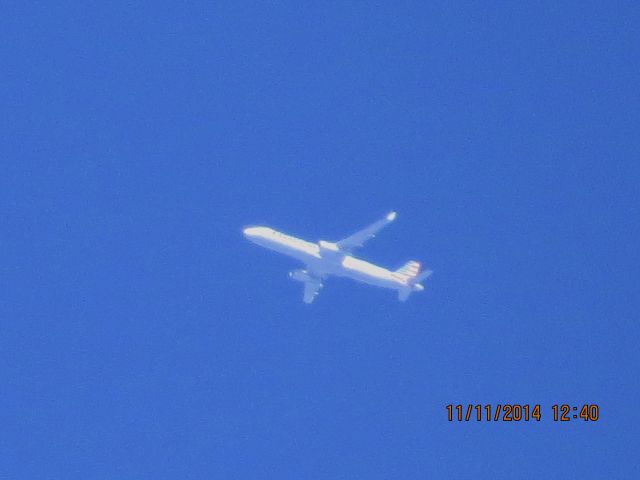 Airbus A321 (N106NN) - American Airlines flight 19 from JFK to LAX over Southeastern Kansas at 36,000 feet.