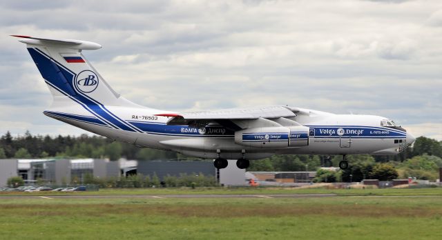 Ilyushin Il-76 (RA-76503) - volga-dnepr il-76td-90vd ra-76503 landing at shannon from athens 15/5/20.