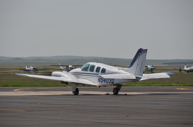 Beechcraft Baron (58) (N9403Q) - Taken 21 Aug 2017br /In Alliance, NE for the Great American Solar Eclipse!