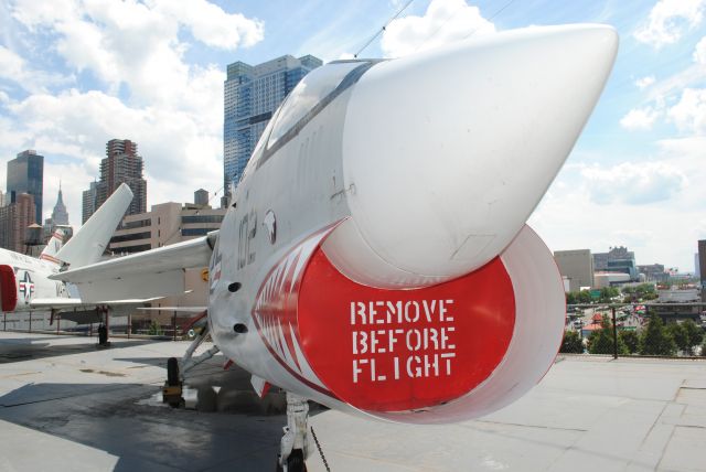 — — - Aboard the USS Intrepid in New York