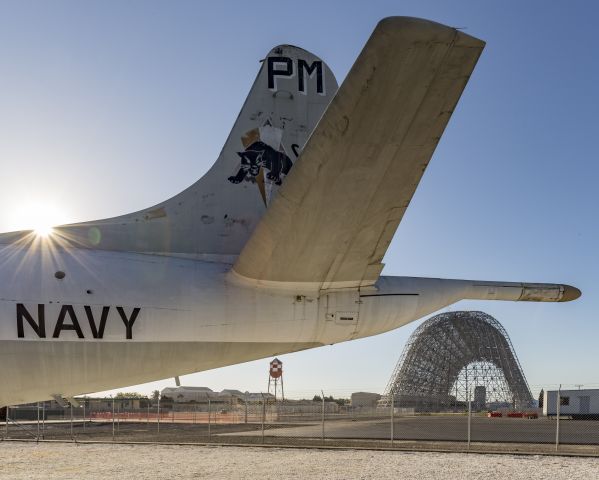 15-0509 — - P-3A 150509 on static display outside the now stripped Hangar 1 at Moffett Field, Mountain View, California