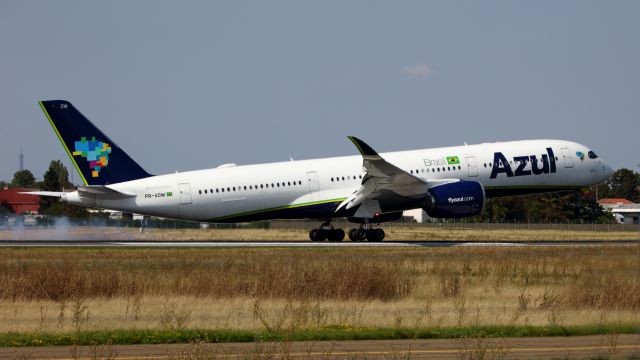 Airbus A350-900 (PR-AOW) - PR-AOW seen recently at Paris-Orly.08/17/2023.Coming from Viracopos international airport. Campinas, Brazil. The Eiffel Tower in the far left of the Photo.