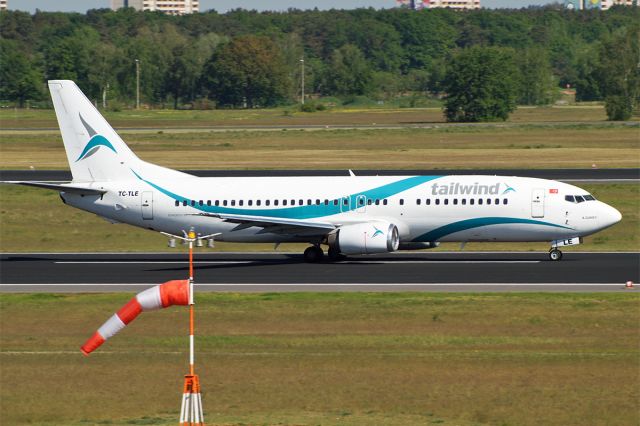 BOEING 737-400 (TC-TLE) - TC-TLE, Tailwind Airlines, TC-TLE, EDDT Airport Berlin-Tegel, 08.May 2018