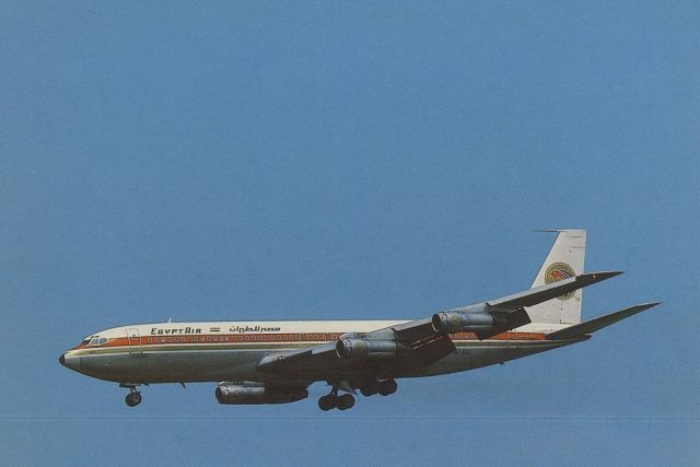 Boeing 707-100 (SU-XVZ) - SCANNED FROM POSTCARDbr /EGYPT AIR