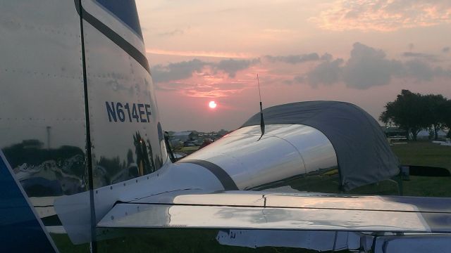 N614EF — - Sunrise at Oshkosh