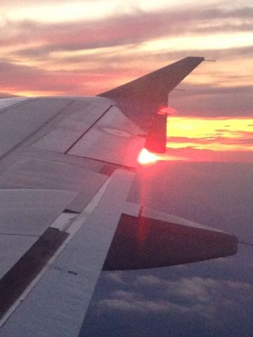 Airbus A319 — - Coming in to land at Little Rock, AR