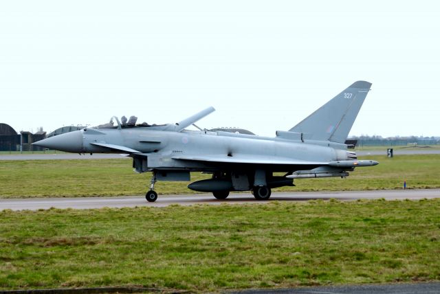 EUROFIGHTER Typhoon (GLA327) - TAKEN FROM CRASH GATE 1 AT EGXC