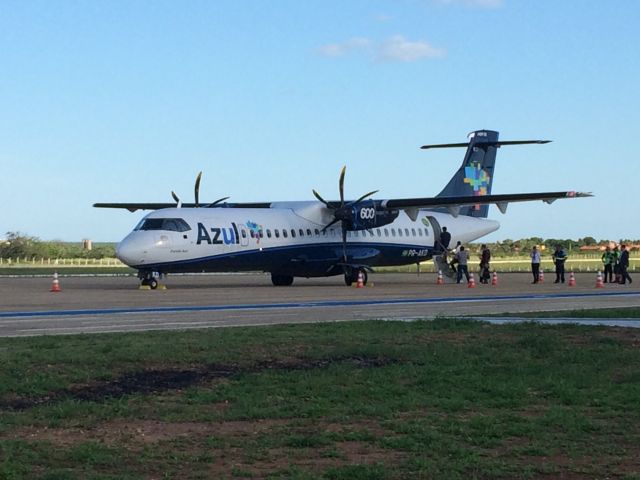 ATR ATR-72 (PR-AKD) - ATR-72-600 in Inaugural flight from Recife(REC/SBRF) to Mossoró(MVF/SBMS) - Brazil. 