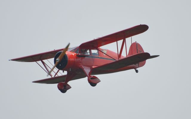 WACO O (N14047) - Final approach to runway 36 at Airventure 2018 on Sunday.