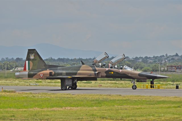 FAM4502 — - Mexican Air Force F5-F Tiger II, FAM-4502 arrive on 04 runway in Santa Lucia AB, after a training flight.