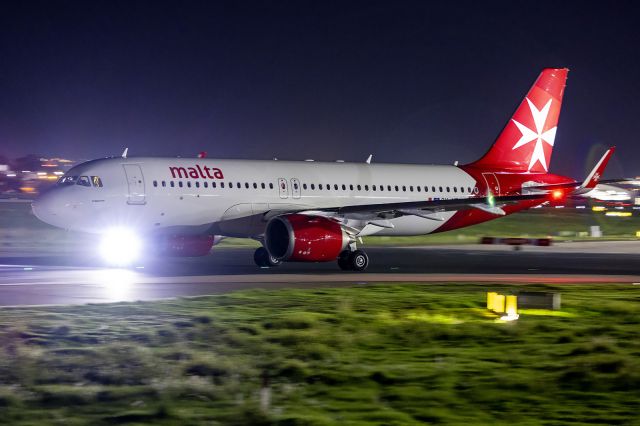 9H-AEG — - Taxiway C for runway 31.