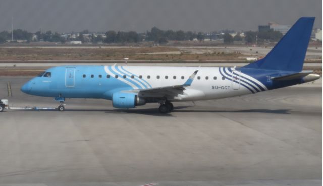 Embraer 170/175 (SU-GCT) - Pushing-back at TLV - 10/27/2016