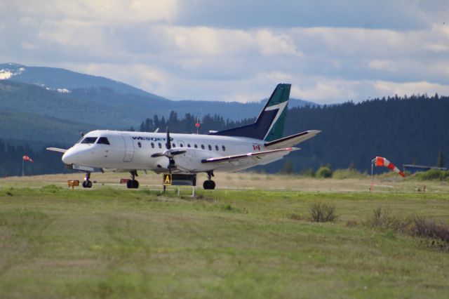 Saab 340 (C-GPCF) - SAAB waiting for the Q400 to land