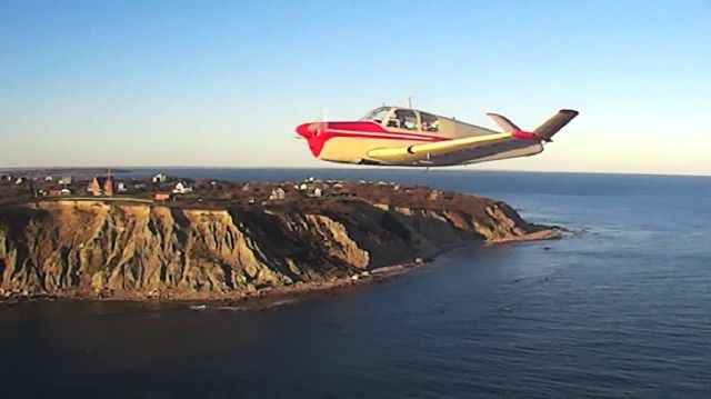 Beechcraft 35 Bonanza (N8789A) - Block Island Southeast Light a rel=nofollow href=http://vimeo.com/112015335https://vimeo.com/112015335/a