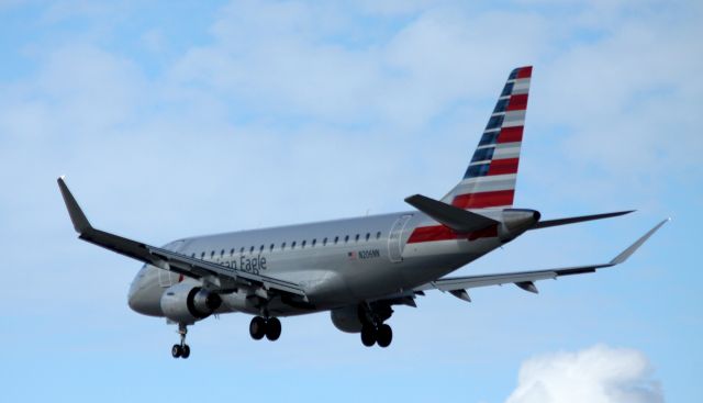 EMBRAER 175 (long wing) (N206NN) - Arrival Landing from KLAX 30L  10-18-2015