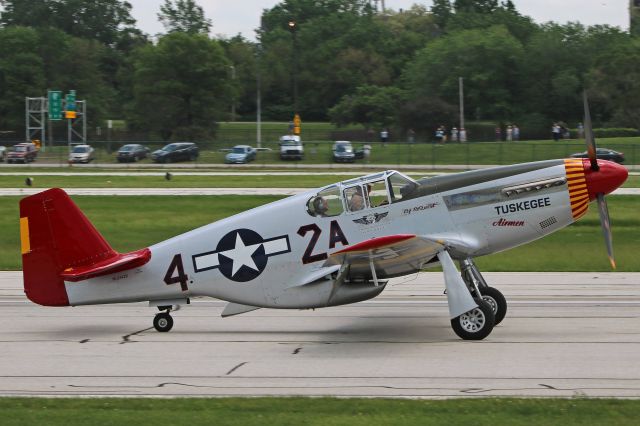 North American P-51 Mustang (N61429) - By Request, Commemorative Air Force, arriving in Cleveland just after Doc and Georgie’s Gal on 31 May 2018.