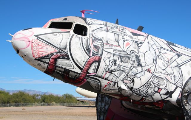 Douglas DC-3 — - A truly unique paint job on this dc-3 at the Pima Air Museum.