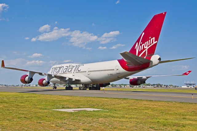 Boeing 747-400 (G-VBIG) - G-VBIG as Tinker Belle inbound on Bravo to the Volpe IAB