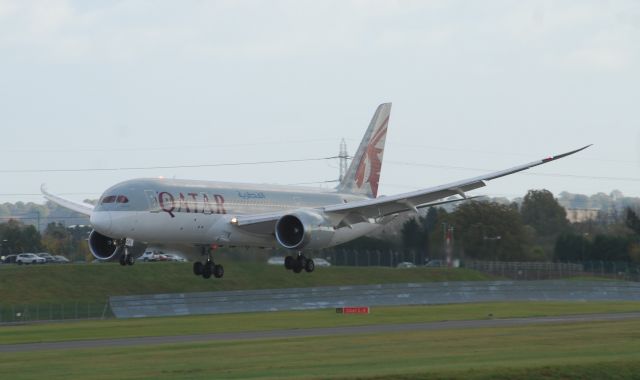 Boeing 787-8 (A7-BCK) - FROM FREEPORT CARPARK