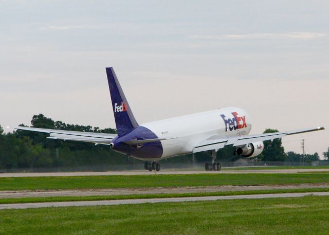 BOEING 767-300 (N138FE) - AirVenture 2016. FedEx Leaving. 2016 Boeing 767-3S2ER/F