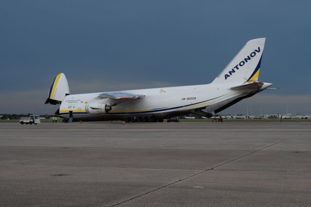 Antonov An-124 Ruslan (RA-82029) - Preparing to load. Rare sight A124s normally only do Tech Stops here. RA-82007 was also loading at same time