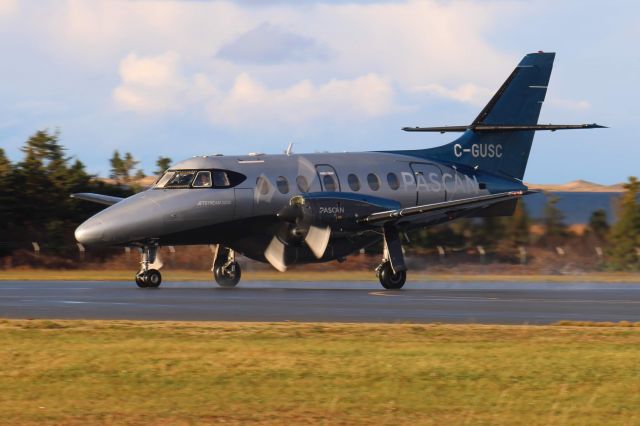 British Aerospace Jetstream Super 31 (C-GUSC) - C-GUSC JS32 PSC lorsqu’il étais en train de prendre de l’accélération pour décoller à CYGR à destination de CYVB