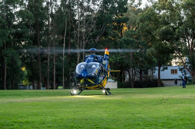 VH-HPL — - Mounties Careflight making a brief stop in a suburban park near Westmead, Sydney, Australia. 