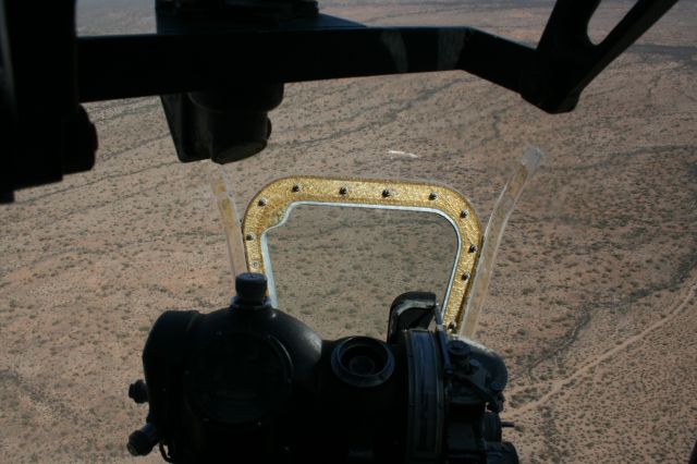 Boeing B-17 Flying Fortress (N93012) - Nose view from Collings Foundation B-17G "Nine O Nine" over desert near Tucson, AZ 16 Apr 11.