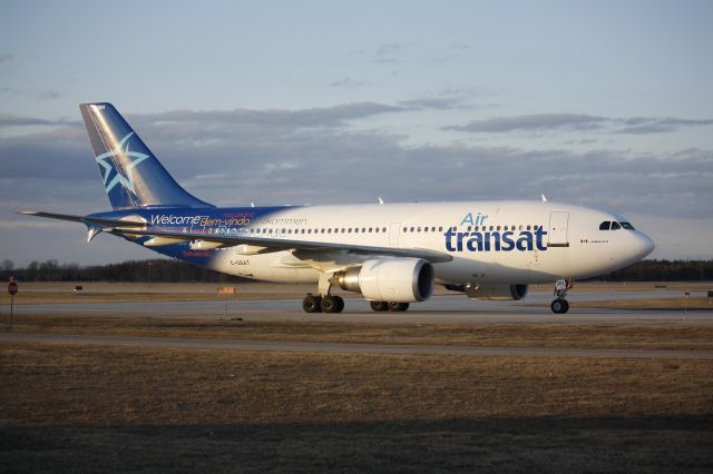 Airbus A310 (C-GSAT) - April 3rd 2019 Air Transat using this lovely bird today arriving London,Canada (CYXU) from PUJ Punta Cana Dominican Republic