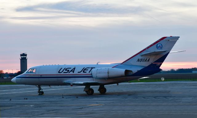 Dassault Falcon 20 (N811AA) - USA Jet Dassault Falcon-20D N811AA in Willow Run Airport