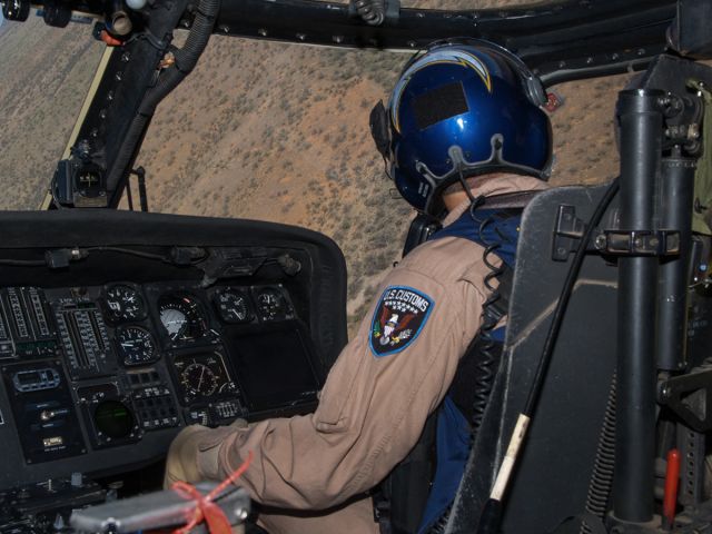 N23344 — - CBP Blackhawk on patrol, southern Arizona