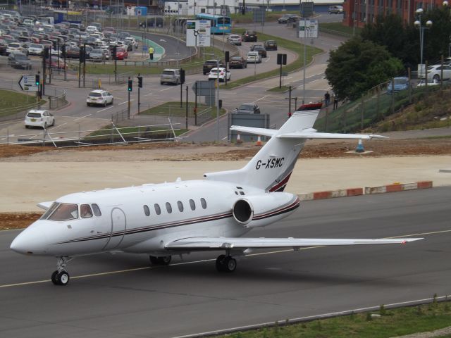 Hawker 800 (G-XSMC) - Taxing out for dep