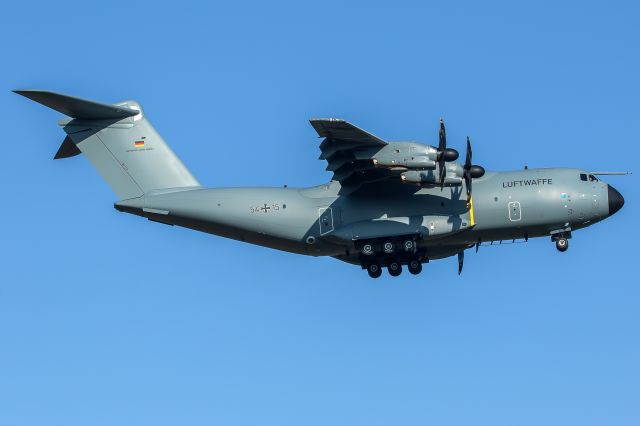 — — - 54+15 - Airbus A400M-180 - German Air Force approaching runway 07 at ETNN