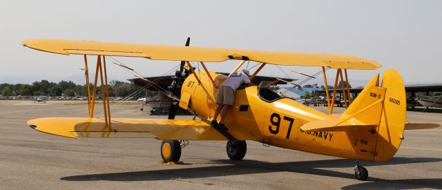 NAVAL AIRCRAFT FACTORY N3N (N45305) - At Warhawk Air Museum in Nampa, ID, 19 Aug 17.