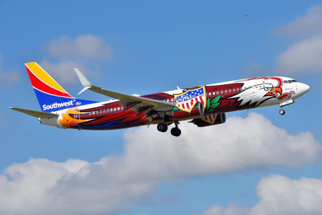 Boeing 737-800 (N8619F) - She's Baaaaack! Well, sort of. The previous Illinois One disappeared back around the start of Covid. The new Illinois One appears to have been painted at GEG between 09/12/22 - 09/26/22. Here she is showing landing 5-L on 09-29-22 arriving as flight 1681 from DAL. I personally think the scheme looked better on the -700. This just looks kind of weird to me.