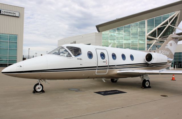 Beechcraft Beechjet (N309AK) - Parked in front of the GA terminal at RDU