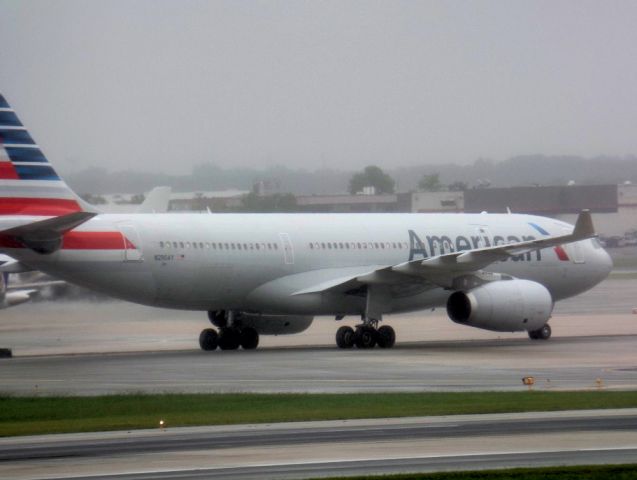 Airbus A330-200 (N290AY) - Hazy on the Overlook. Taxing to Arrrival. September 27th, 2015.