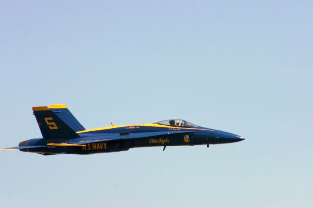 McDonnell Douglas FA-18 Hornet — - High speed Pass in Afterburner.