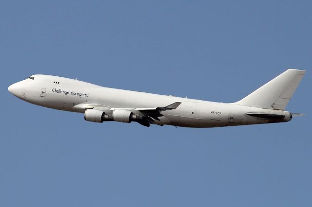 Boeing 747-400 (4X-ICA) - 03/05/2020:  Cargo flight to Zhengzhou, China (CGO), duration would be 07h40m.