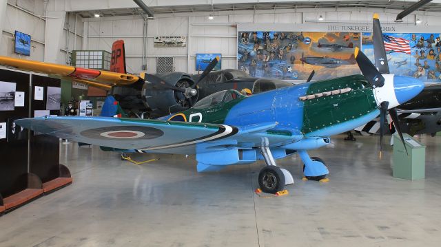 SUPERMARINE Spitfire (N114BP) - On display at the Palm Springs Air Museum.