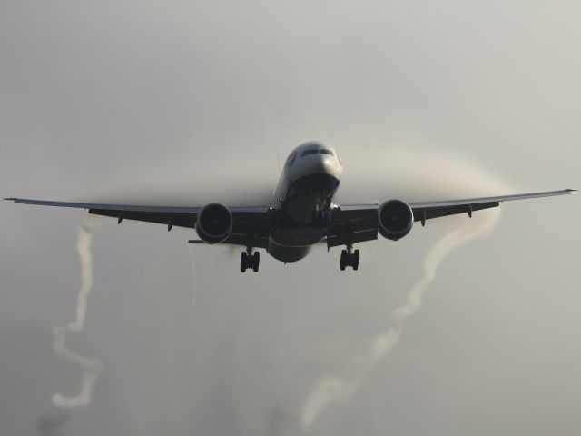 Boeing 777-200 (G-STBC) - To get a shot like this, you have to set your alarm clock to a very early time, when you wake it is normally cold and dark outside, but it's worth it.