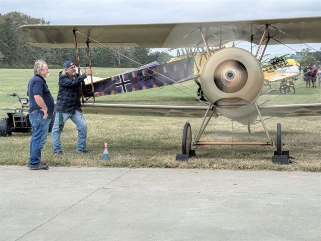 N38663 — - At the 2019 Biplanes and Brews the LeRhone engine in the Thomas Morse S4C was run. Great sound great event.