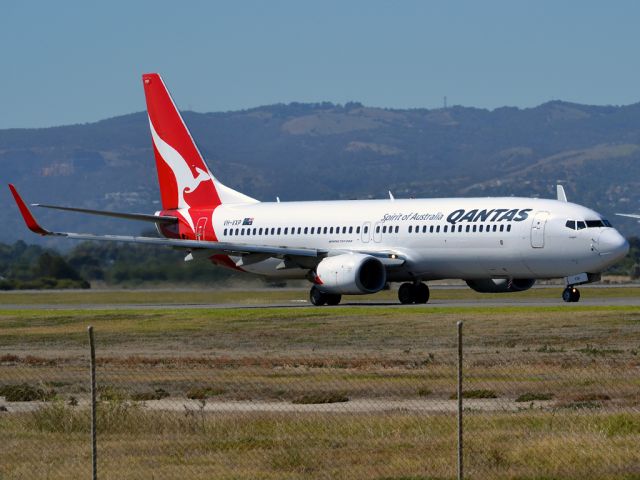 Boeing 737-800 (VH-VXP) - On taxi-way heading for take off on runway 05. Thursday 12th April 2012.