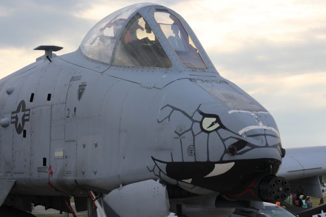 Fairchild-Republic Thunderbolt 2 (80-0267) - Setting Sun on the A-10 from Indiana ANG while at Oshkosh.