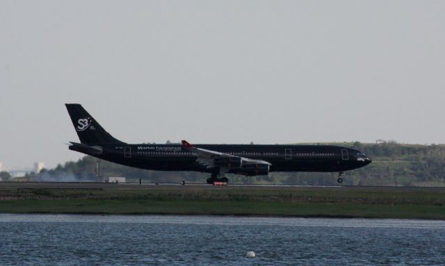 Airbus A340-300 (9H-TQM) - Hi Fly Malta operating for Azores Airlines to Boston Logan. 