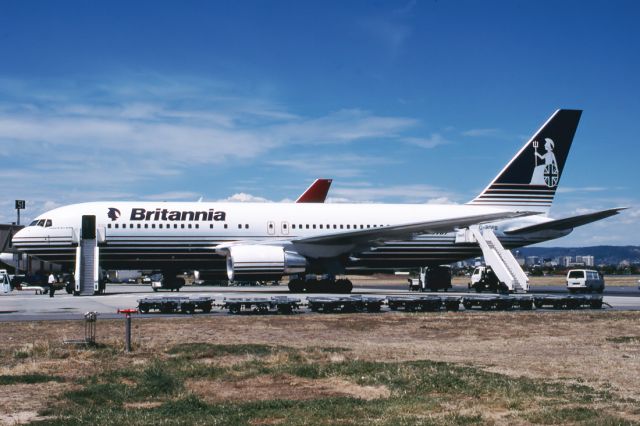 G-BOPB — - BRITANNIA AIRWAYS - BOEING 767-204/ER - REG : G-BOPB (CN 24239/243) - ADELAIDE INTERNATIONAL AIRPORT SA. AUSTRALIA - YPAD 9/12/1989