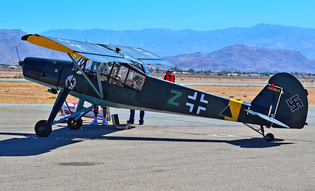 Experimental 100kts (N156LZ) - N156LZ  2009 Fieseler Fi-156C Storch Replica C/N SA-001K - Apple Valley Airport (APV) (KAPV)br /California, USAbr /TDelCorobr /Apple Valley Air Show 2014br /October 11, 2014