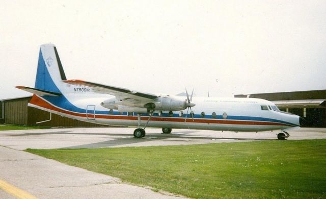 FAIRCHILD HILLER FH-227 (N7806M) - I stumbled upon this Fairchild Hiller FH-227B in April 1994 on a random trip to Lansing. At that time it was owned by the Lansing Community College Aviation Department.